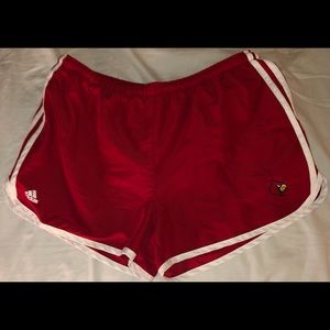 Adidas UofL running shorts